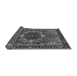 Sideview of Abstract Gray Modern Rug, abs4103gry
