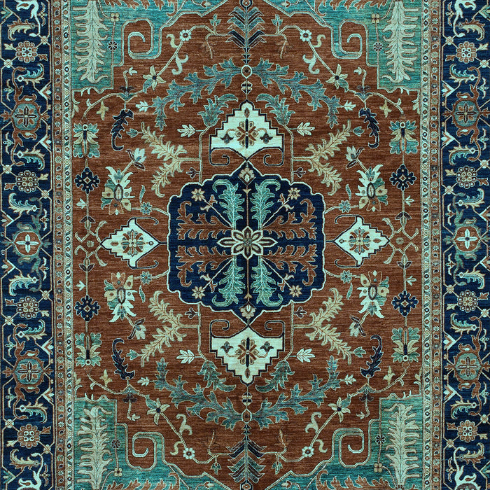 Abstract Light Blue Modern Rug, abs4103lblu