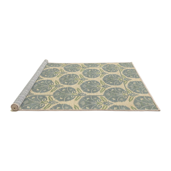 Sideview of Machine Washable Abstract Gunmetal Gray Rug, wshabs4104