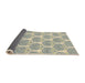 Sideview of Abstract Gunmetal Gray Modern Rug, abs4104