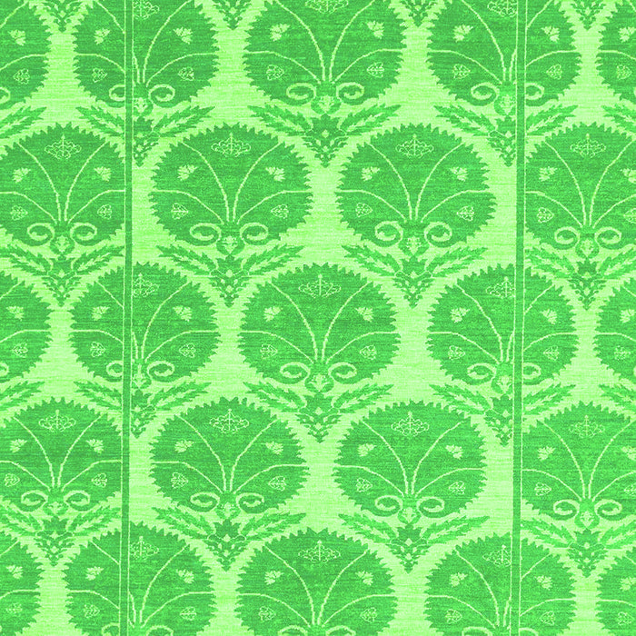 Machine Washable Abstract Green Modern Area Rugs, wshabs4104grn