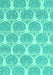 Machine Washable Abstract Turquoise Modern Area Rugs, wshabs4104turq