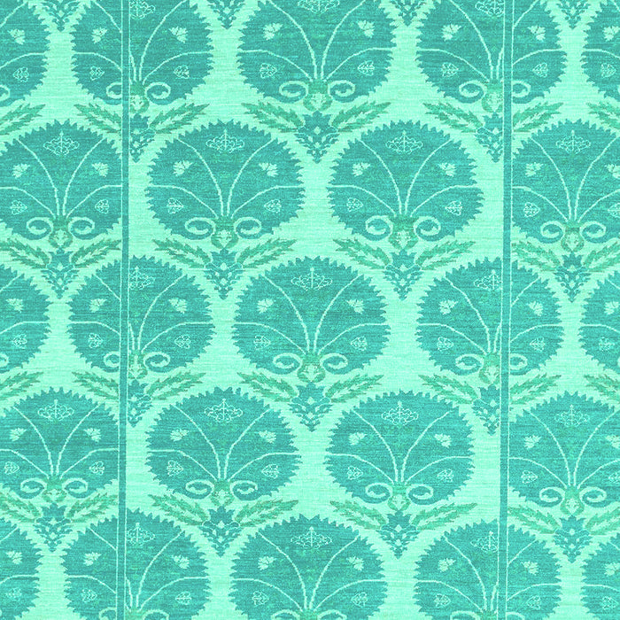 Machine Washable Abstract Turquoise Modern Area Rugs, wshabs4104turq