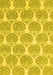 Machine Washable Abstract Yellow Modern Rug, wshabs4104yw