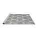 Sideview of Machine Washable Abstract Gray Modern Rug, wshabs4104gry