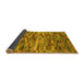 Sideview of Abstract Yellow Modern Rug, abs4105yw