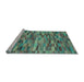 Sideview of Machine Washable Abstract Light Blue Modern Rug, wshabs4105lblu