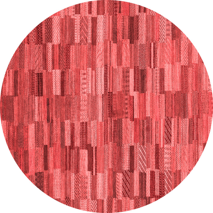 Machine Washable Abstract Red Modern Rug, wshabs4105red
