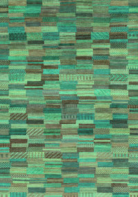 Abstract Turquoise Modern Rug, abs4105turq