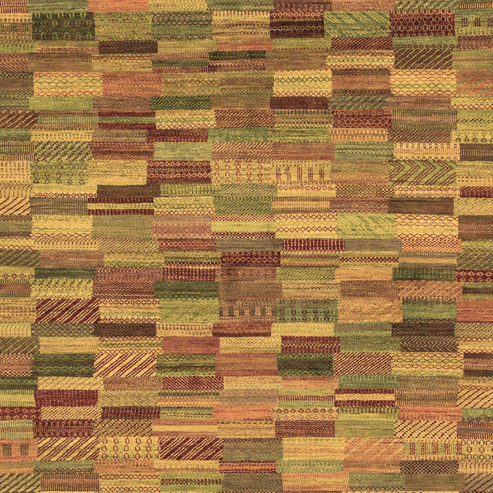 Machine Washable Abstract Brown Modern Rug, wshabs4105brn