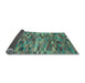 Sideview of Abstract Light Blue Modern Rug, abs4105lblu