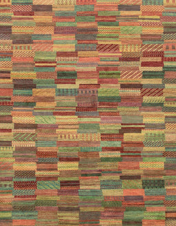 Abstract Caramel Brown Modern Rug, abs4105