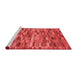 Modern Red Washable Rugs