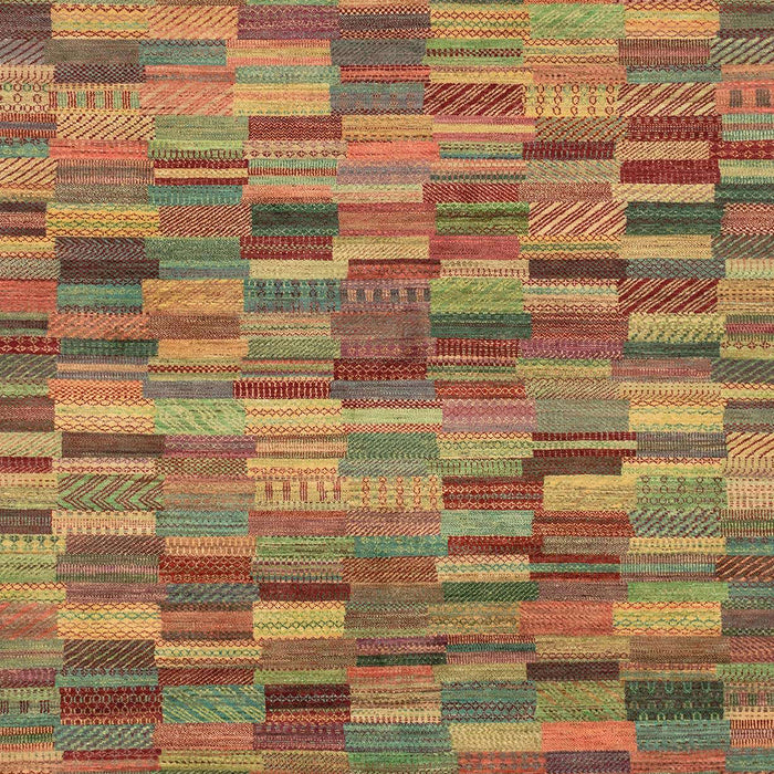 Machine Washable Abstract Caramel Brown Rug, wshabs4105