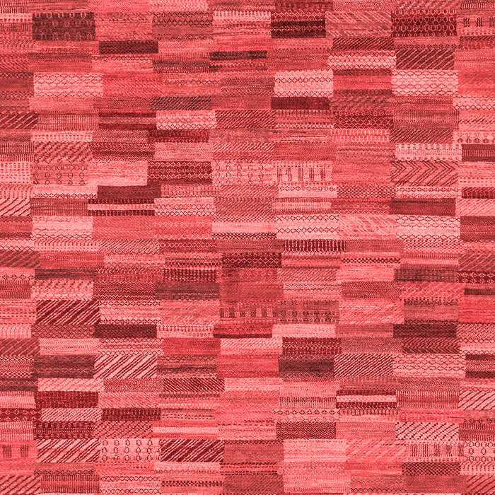 Machine Washable Abstract Red Modern Rug, wshabs4105red