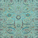 Square Machine Washable Abstract Light Blue Modern Rug, wshabs4106lblu