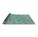 Sideview of Abstract Light Blue Modern Rug, abs4106lblu