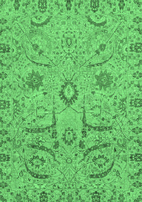 Abstract Emerald Green Modern Rug, abs4106emgrn