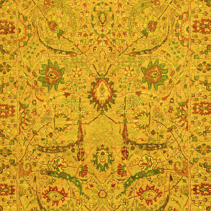 Abstract Yellow Modern Rug, abs4106yw