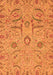 Machine Washable Abstract Orange Modern Area Rugs, wshabs4106org