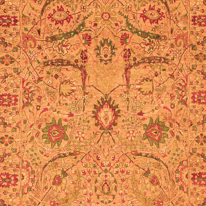 Machine Washable Abstract Orange Modern Area Rugs, wshabs4106org