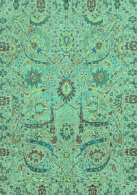 Abstract Turquoise Modern Rug, abs4106turq