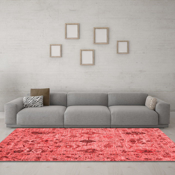 Traditional Red Washable Rugs