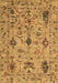 Machine Washable Oriental Brown Traditional Rug, wshabs4107brn