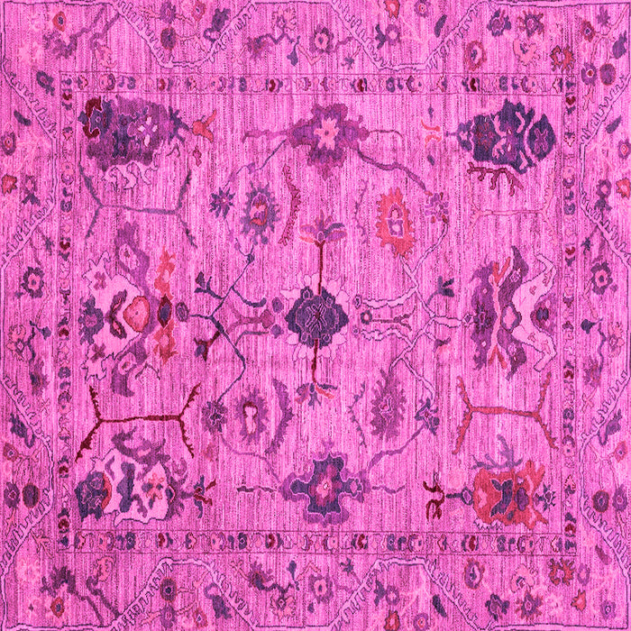 Square Oriental Pink Traditional Rug, abs4107pnk