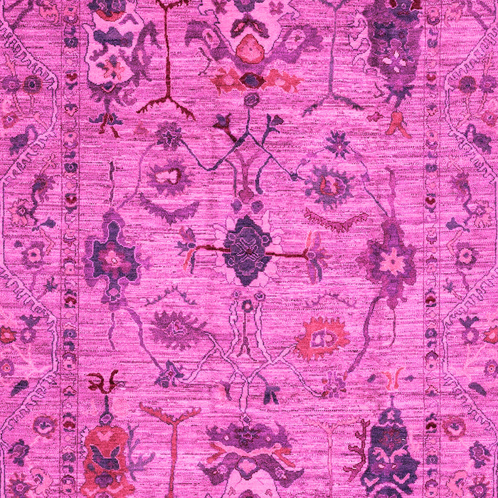 Machine Washable Oriental Pink Traditional Rug, wshabs4107pnk