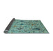 Sideview of Oriental Light Blue Traditional Rug, abs4107lblu