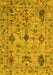 Oriental Yellow Traditional Rug, abs4107yw