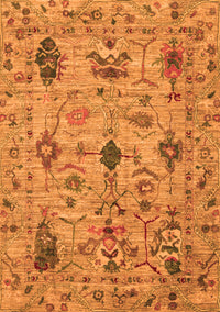 Oriental Orange Traditional Rug, abs4107org