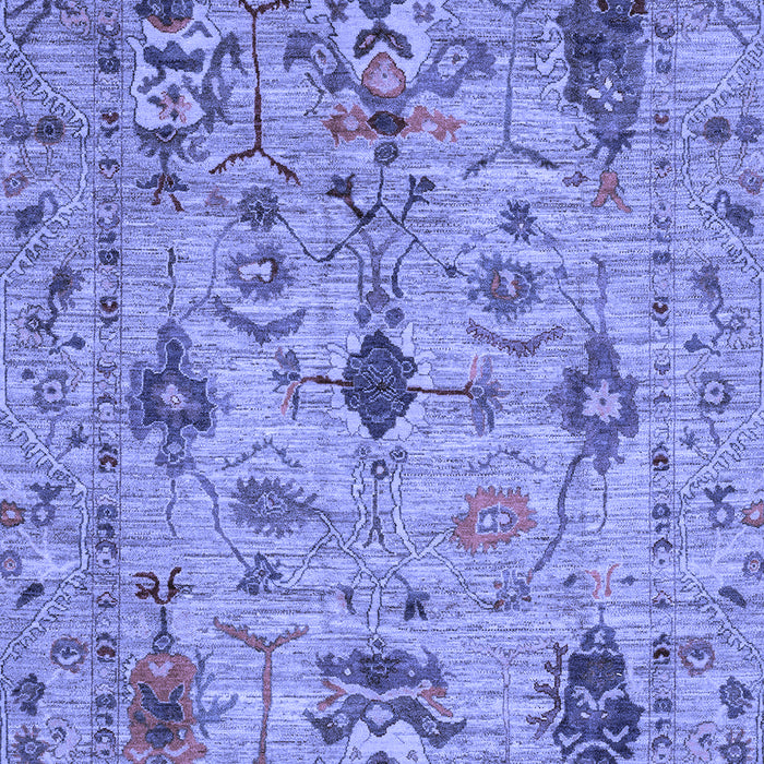 Machine Washable Oriental Blue Traditional Rug, wshabs4107blu