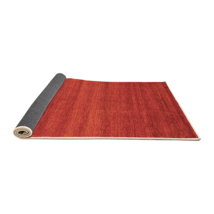 Sideview of Abstract Orange Modern Rug, abs4108org