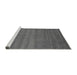 Sideview of Machine Washable Abstract Gray Modern Rug, wshabs4108gry