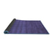 Sideview of Abstract Blue Modern Rug, abs4108blu