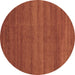 Round Abstract Brown Modern Rug, abs4108brn