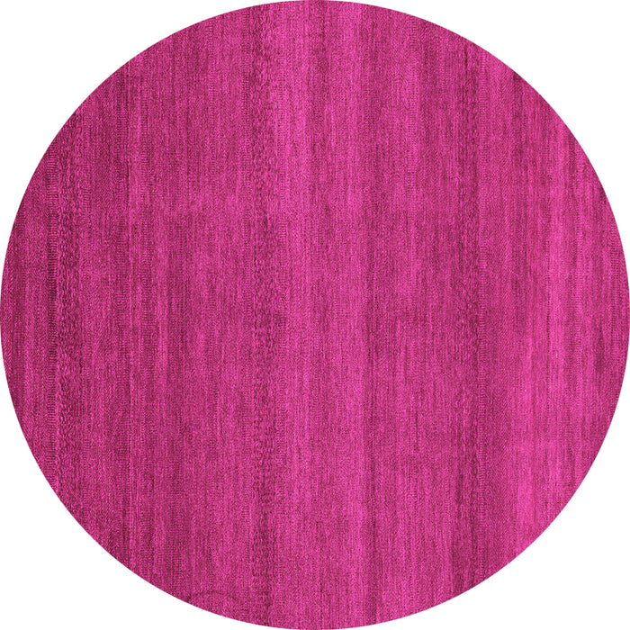 Round Machine Washable Abstract Pink Modern Rug, wshabs4108pnk