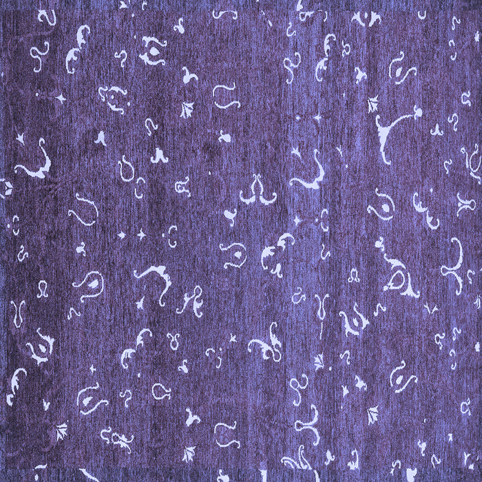 Square Machine Washable Abstract Blue Modern Rug, wshabs4109blu