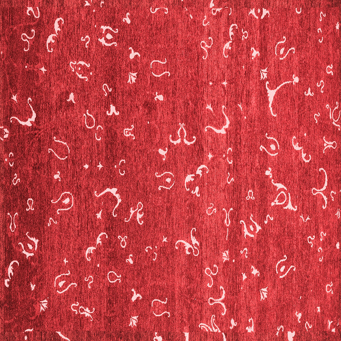 Machine Washable Abstract Red Modern Rug, wshabs4109red