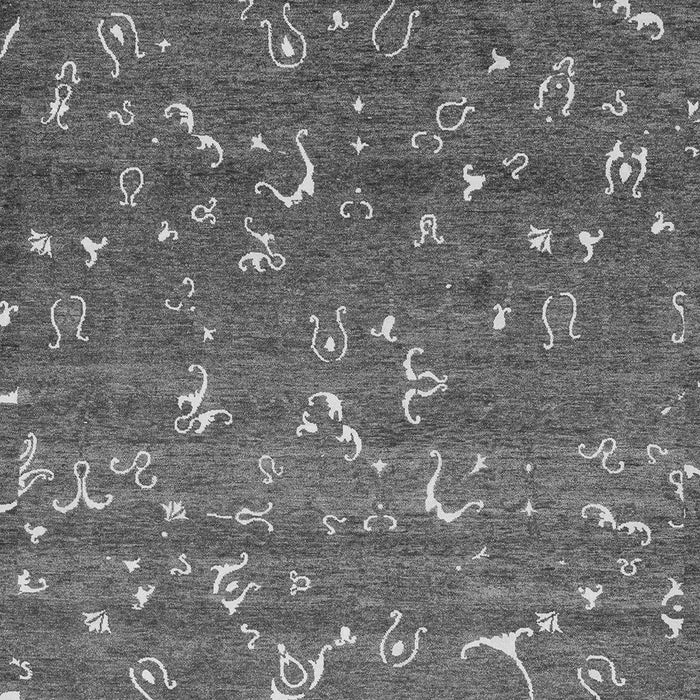 Machine Washable Abstract Gray Modern Rug, wshabs4109gry