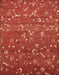 Machine Washable Abstract Bright Orange Rug, wshabs4109