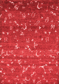 Abstract Red Modern Rug, abs4109red