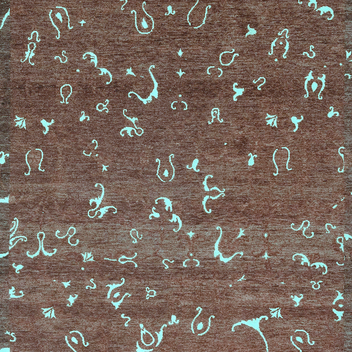 Machine Washable Abstract Light Blue Modern Rug, wshabs4109lblu