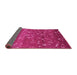 Sideview of Abstract Pink Modern Rug, abs4109pnk