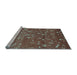 Sideview of Machine Washable Abstract Light Blue Modern Rug, wshabs4109lblu