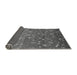 Sideview of Abstract Gray Modern Rug, abs4109gry