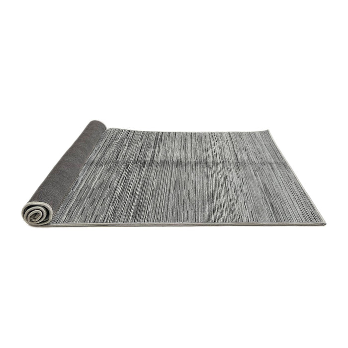 Sideview of Abstract Gray Modern Rug, abs410gry