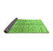 Sideview of Abstract Green Modern Rug, abs410grn